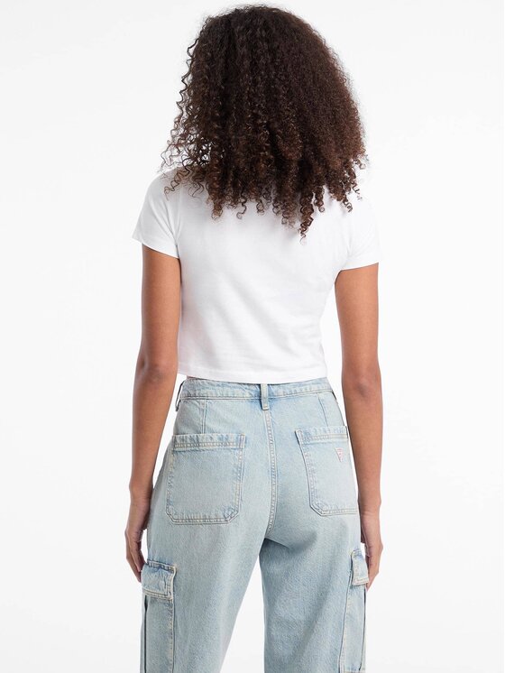 Guess Jeans Guess Jeans T-Shirt 177411 Biały Classic Fit