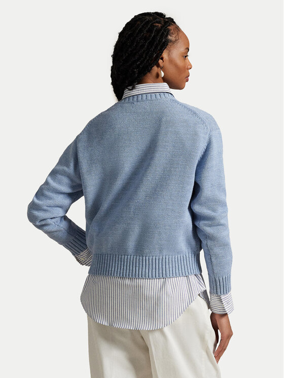 Polo Ralph Lauren Polo Ralph Lauren Pulover 211965767001 Svetlo modra Relaxed Fit