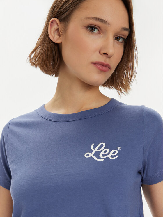 Lee Lee Póló 112350225 Sötétkék Slim Fit