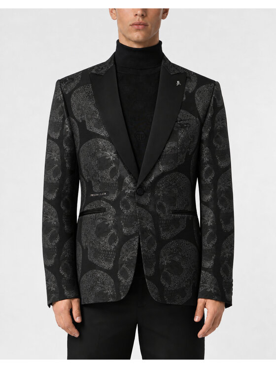 PHILIPP PLEIN PHILIPP PLEIN Marynarka 31559 Czarny Regular Fit