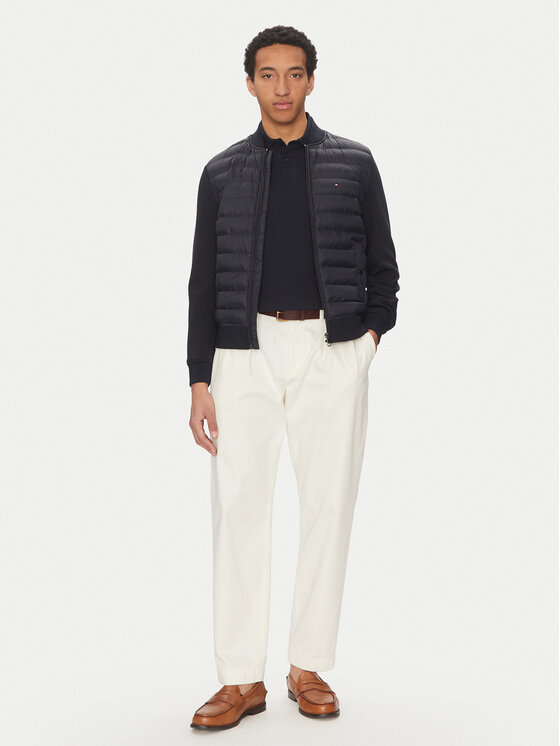 Tommy Hilfiger Tommy Hilfiger Bunda bomber MW0MW38674 Tmavomodrá Regular Fit