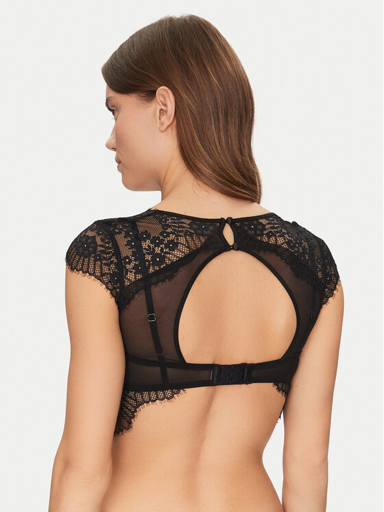 Hunkemöller Hunkemöller Bralette krūšturis Daphne 300218 Melns