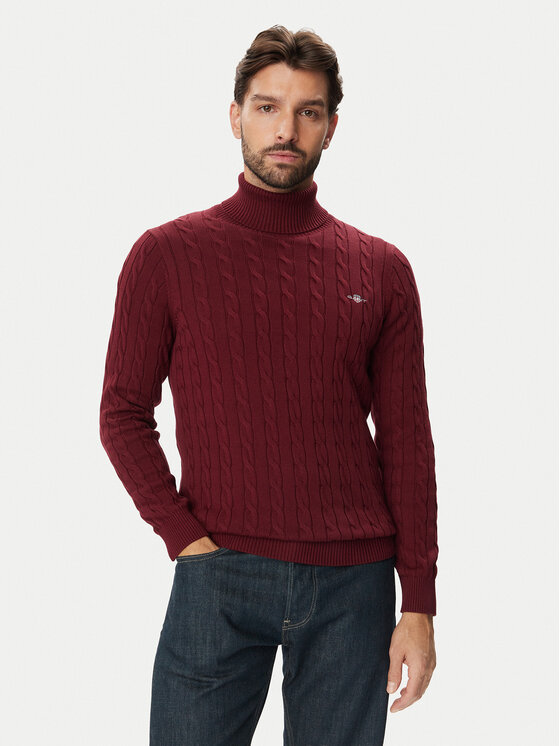 Gant Gant Поло 8050607 Бордо Regular Fit