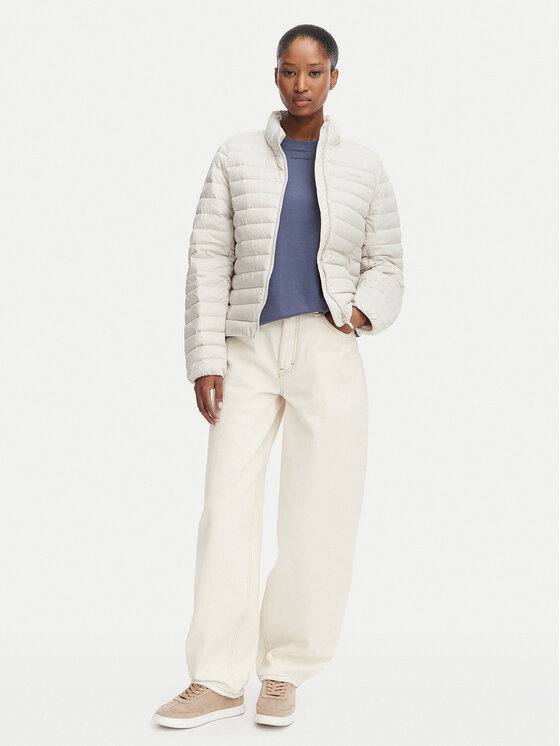 Calvin Klein Calvin Klein Μπουφάν πουπουλένιο LV044G502G Λευκό Regular Fit