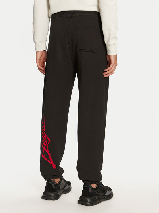 HUGO Hugo Спортивні штани Dlogopante 50521082 Чорний Relaxed Fit