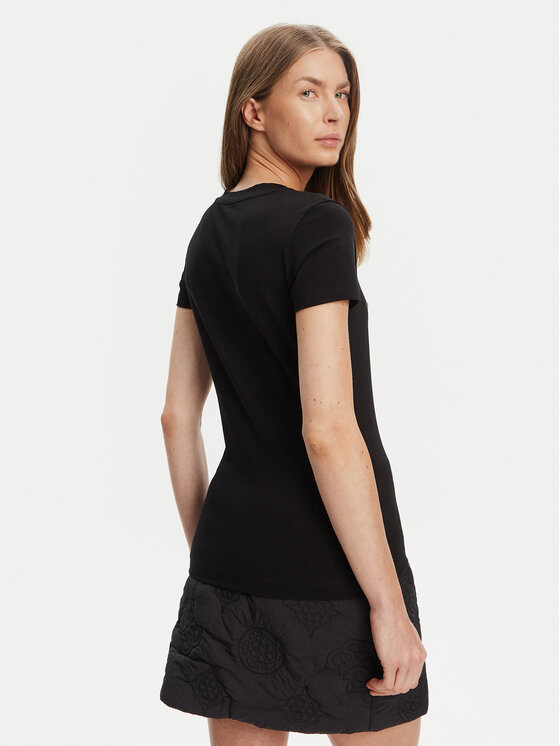 Guess Guess T-Shirt W5YI05 J1314 Czarny Regular Fit