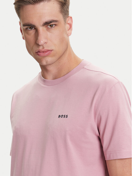 BOSS BOSS Тишърт 50506373 Розов Regular Fit