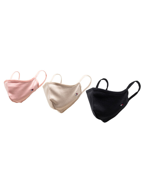 Tommy Hilfiger Tommy Hilfiger Medžiaginių kaukių rinkinys Spww Seasonal Face Cover 3-Pack AW0AW10294 Spalvota