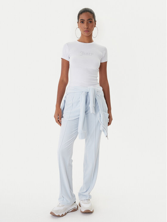 Juicy Couture Juicy Couture Marškinėliai Esme JCWCT225323 Balta Slim Fit