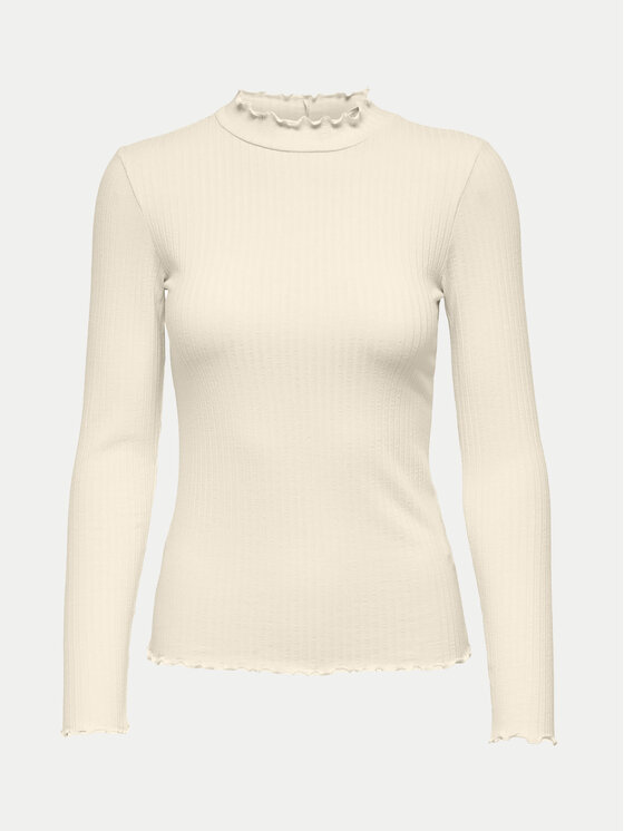 JDY JDY Bluse Fransiska 15228065 Écru Slim Fit