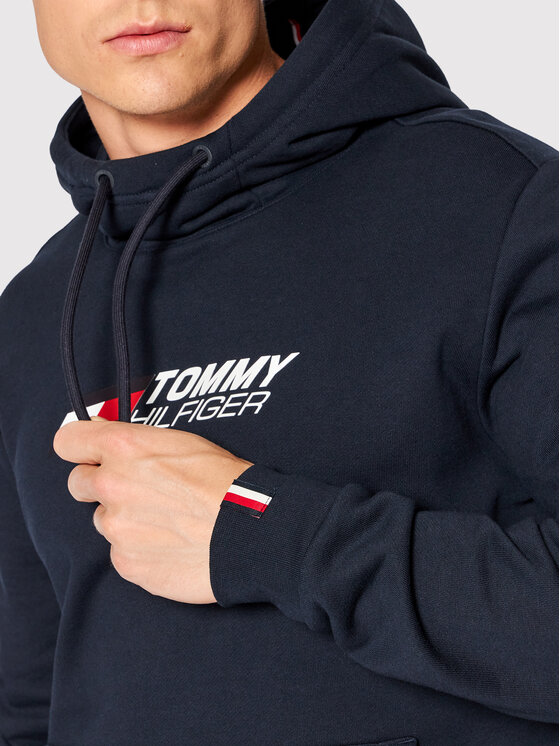 Tommy Hilfiger Tommy Hilfiger Bluza Essentials MW0MW22742 Granatowy Regular Fit