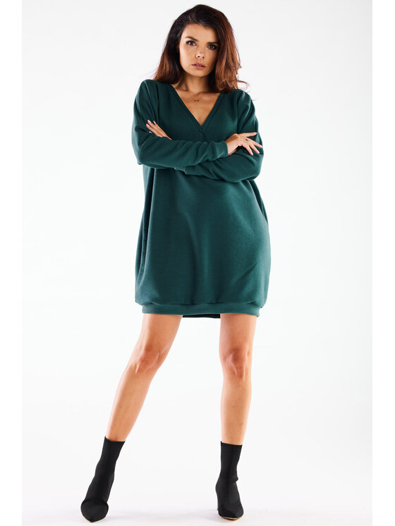 Infinite You Infinite You Vestito di maglia M272 Verde Basic Fit