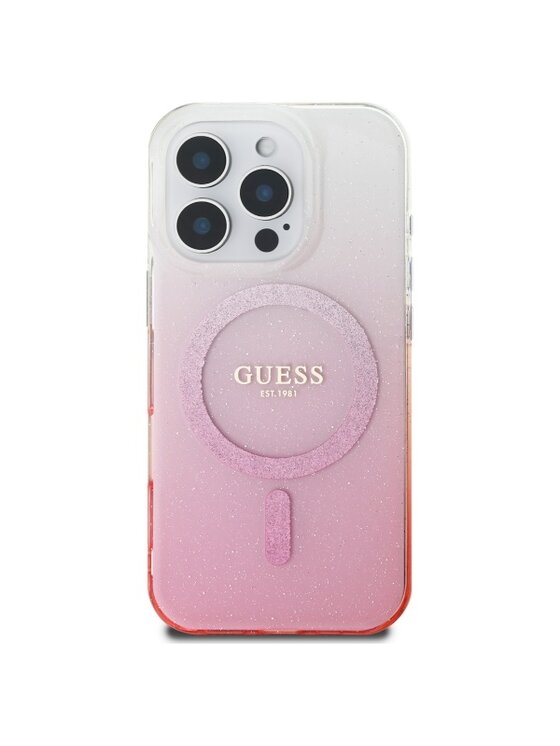Guess Guess Etui na telefon Apple iPhone 16 Pro Max Różowy