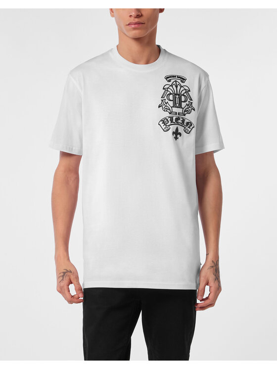 PHILIPP PLEIN PHILIPP PLEIN T-Shirt 24729 Biały Regular Fit