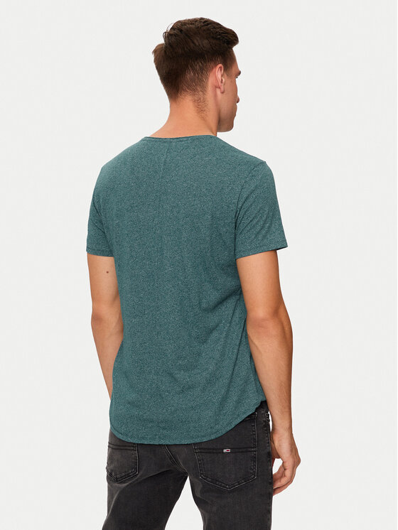 Tommy Jeans Tommy Jeans Majica Jaspe DM0DM09586 Zelena Slim Fit