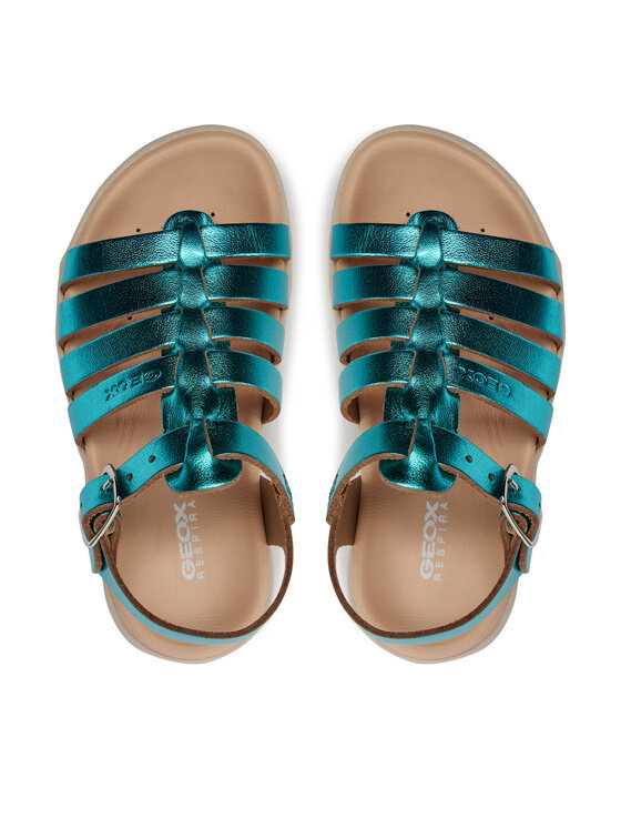 Geox Geox Sandály J Sandal Soleima Gir J35GSB 000CF C3035 M Zelená