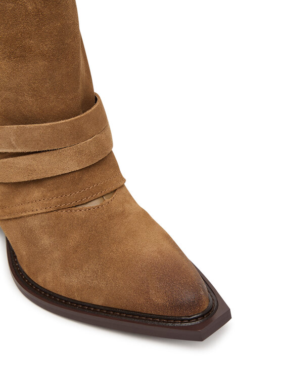 Steve Madden Steve Madden Kaubojiški batai Hadly 11005190 Tamsiai ruda