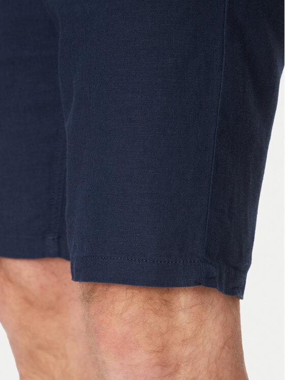 Blend Blend Medžiaginiai šortai 20717870 Tamsiai mėlyna Regular Fit