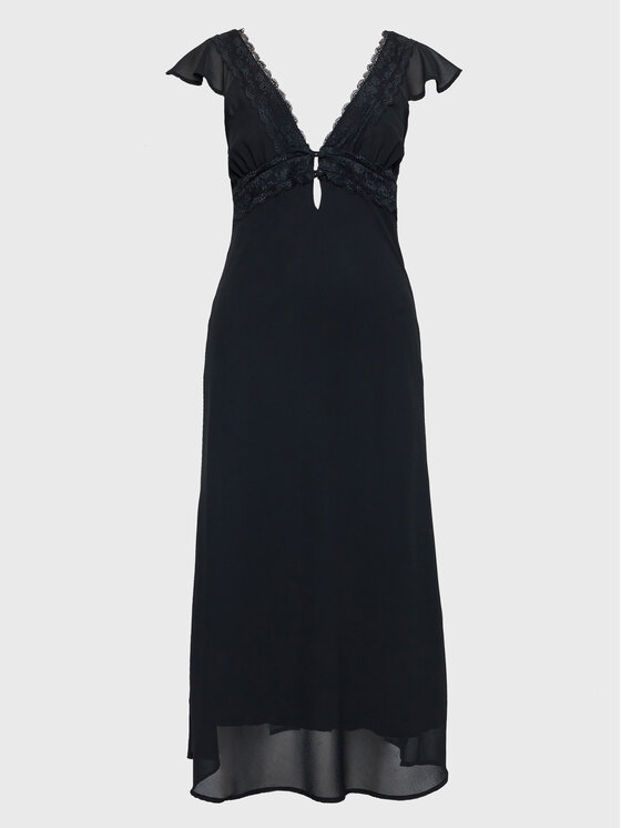 Kontatto Kontatto Rochie de zi BO106 Negru Regular Fit