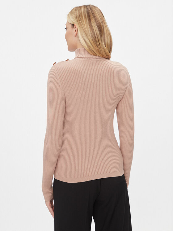 Fracomina Fracomina Krekls ar augstu apkakli FS23WT7025K50401 Brūns Slim Fit