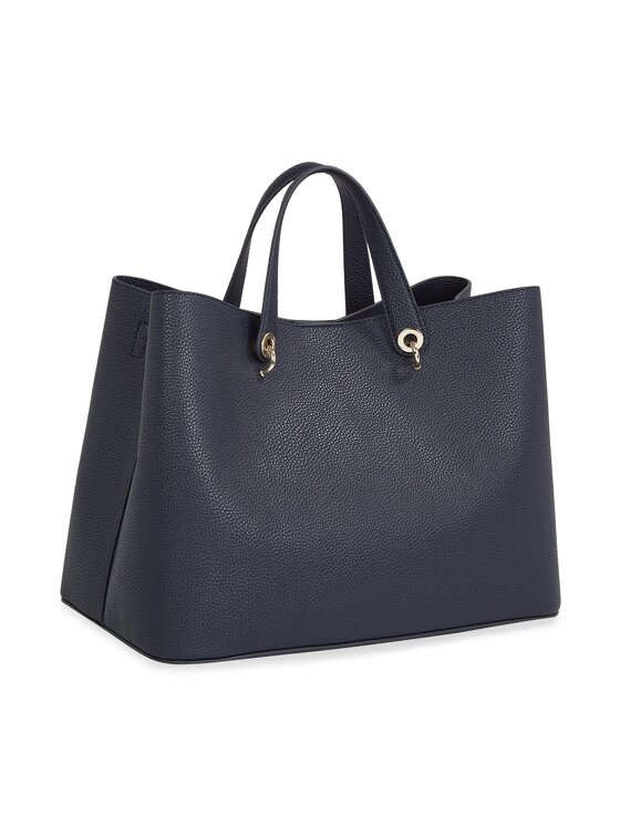 Tommy Hilfiger Handtasche Th Emblem Satchel AW0AW15177 Dunkelblau Modivo