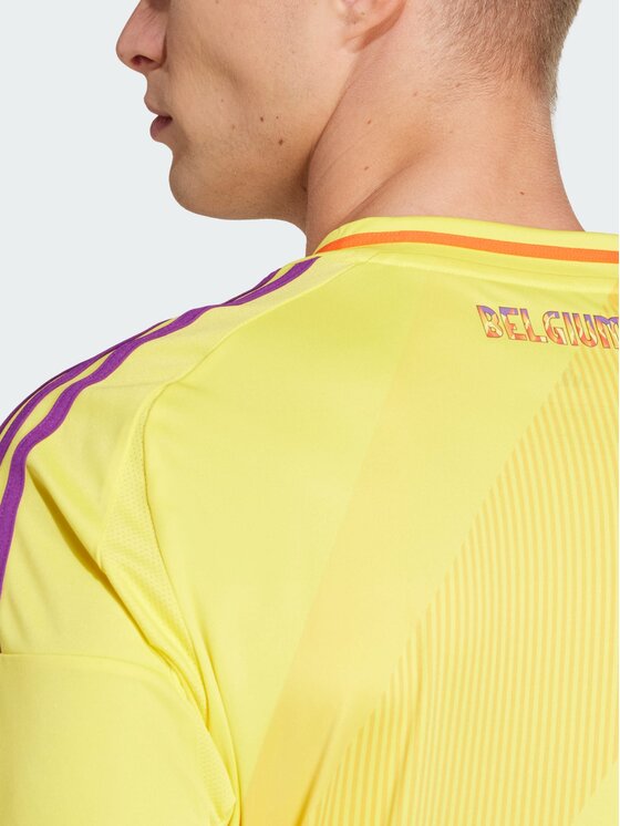 adidas adidas Koszulka techniczna Belgium 25 (Women's Team) Away Jersey Żółty Slim Fit