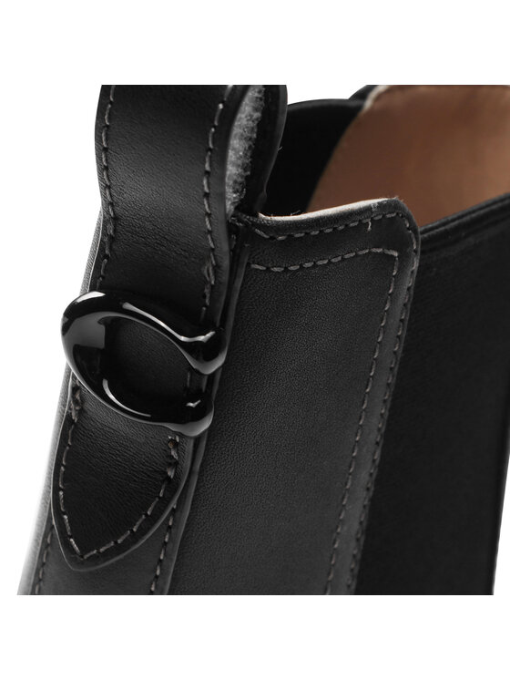 Coach Coach Μποτάκια Jayla Leather Bootie CM770 Μαύρο