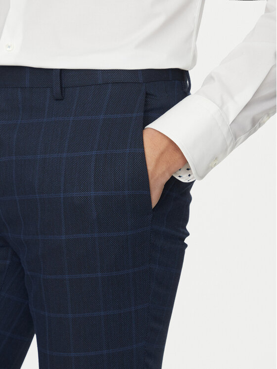 HUGO HUGO Costum Arti/Hesten232X 50535473 Bleumarin Extra Slim Fit