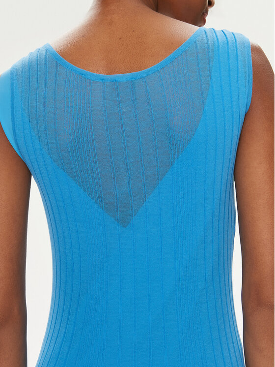 PINKO Pinko Kleid für den Alltag Dune 103540 A1ND Blau Slim Fit