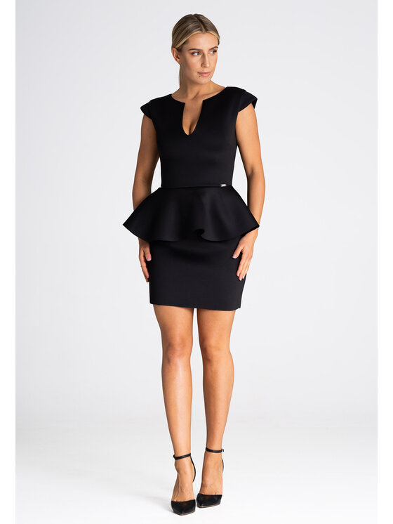 FIGL FIGLFIGL Vestito M975 Nero Regular Fit