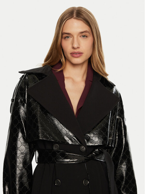 ACCESS FASHION ACCESS FASHION Prechodný kabát 44-9003-504 Čierna Regular Fit