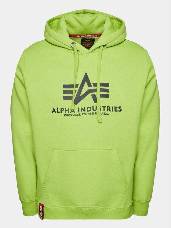 Alpha Industries Majica Dugih Rukava Basic 178312 Zelena Regular Fit