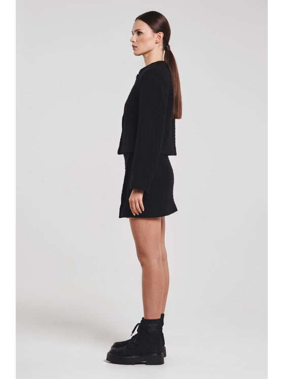 BENU BENU Spódnica mini Spódnica Czarny Straight Fit