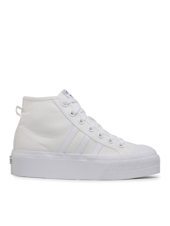 adidas Snīkeri Nizza Platform Mid W FY2782 Balts