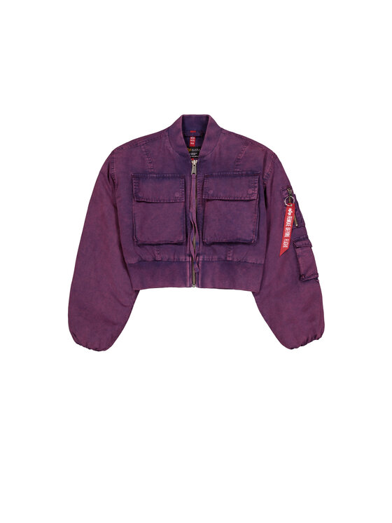Alpha Industries Alpha Industries Kurtka outdoor Multipocket Flight Jacket Women Fioletowy Loose Fit