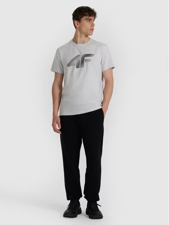 4F 4F T-Shirt 4FWMM00TTSHM2257-27M Γκρι Regular Fit