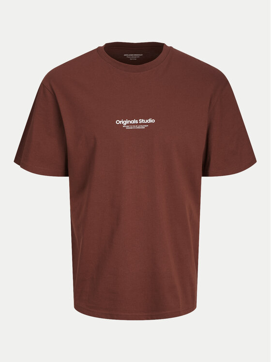 Jack&Jones Jack&Jones T-krekls Vesterbro 12240121 Brūns Relaxed Fit