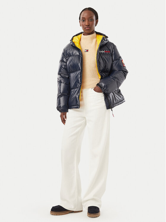 Tommy Jeans Tommy Jeans Пухено яке Alaska DW0DW23802 Тъмносин Oversize