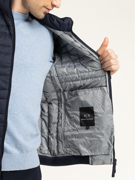 Armani Exchange Armani Exchange Pūkinė striukė 8NZB51 ZNW3Z 5578 Tamsiai mėlyna Regular Fit
