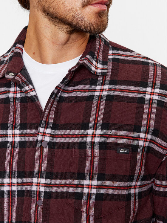 Vans Vans Srajca Kesler Ls Woven VN0008GS Bordo rdeča Loose Fit