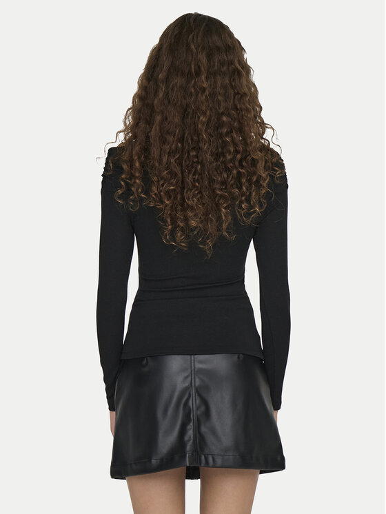 ONLY ONLY Μπλουζάκι Queen 15331413 Μαύρο Slim Fit