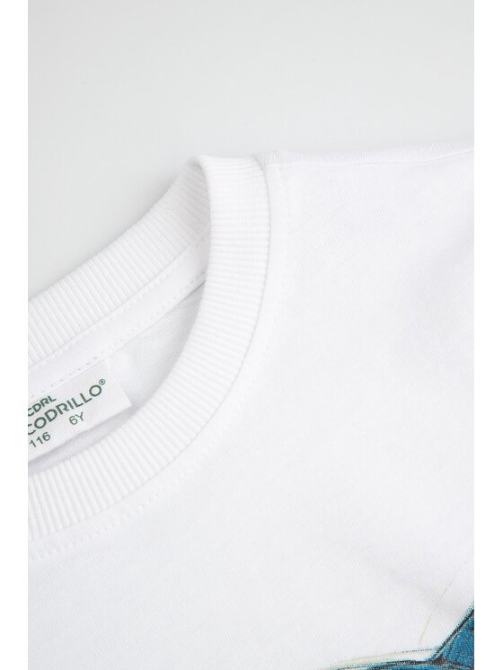 Coccodrillo Coccodrillo T-Shirt WC6143208VBB-001 Biały Regular Fit