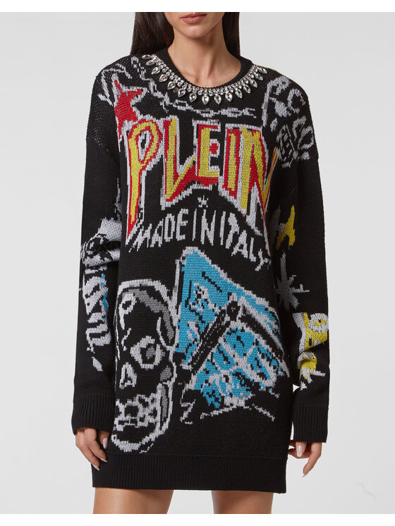 PHILIPP PLEIN PHILIPP PLEIN S dlouhým rukávem 2087 Barevná Regular Fit