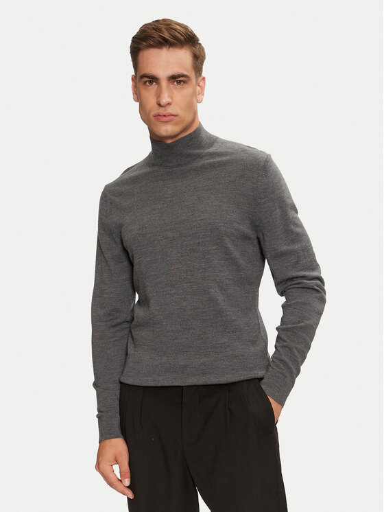 Calvin Klein Calvin Klein Pulover Superior K10K110424 Gri Regular Fit