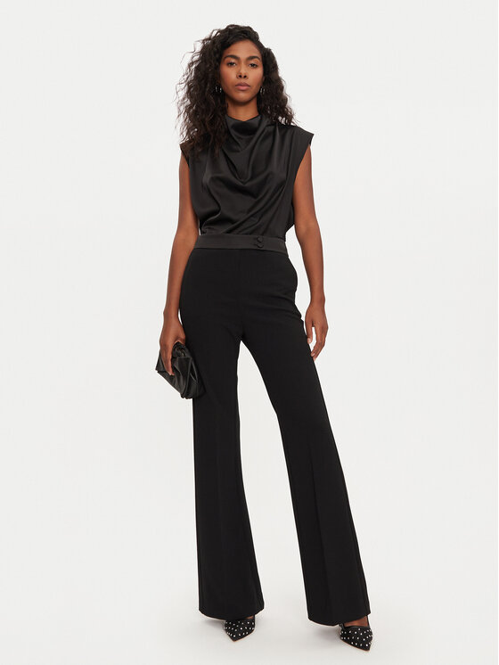 Imperial Imperial Bluză RGJ9IDG Negru Regular Fit