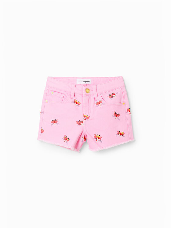 Desigual Desigual Pantaloni scurți de blugi 23SGDD05 Roz Regular Fit