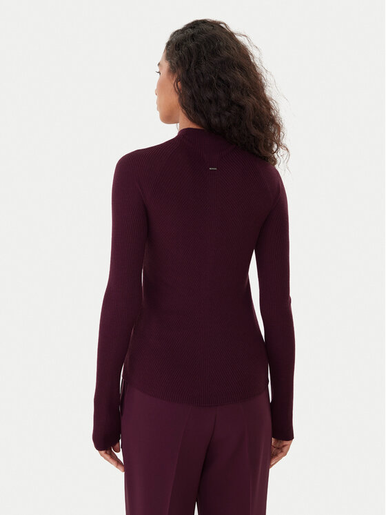 BOSS BOSS Krekls ar augstu apkakli Foliora 50549166 Violets Slim Fit