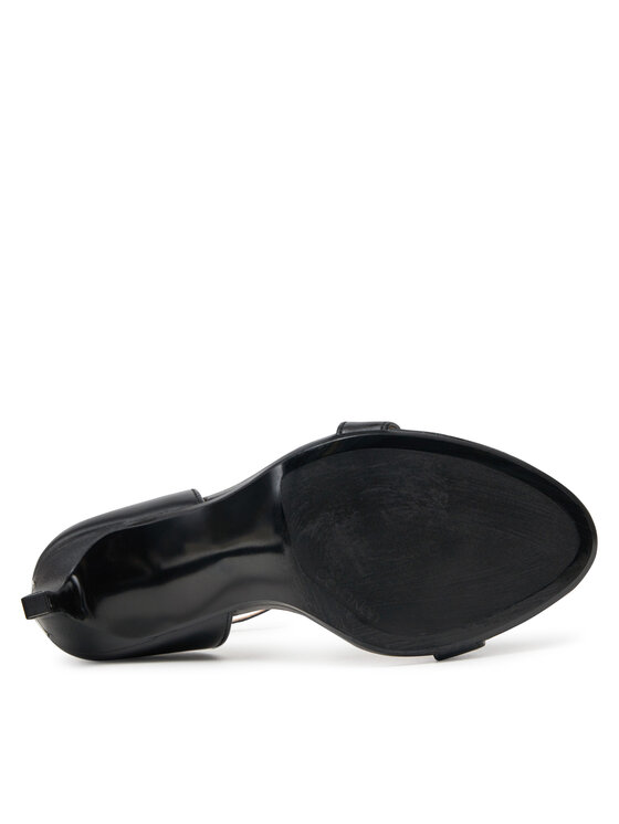 Calvin Klein Calvin Klein Sandały Heel Sandal 90 - Lth HW0HW02337 Czarny