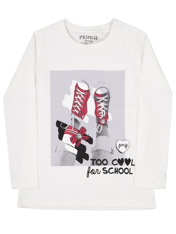 Primigi Primigi Μπλουζάκι Fashion Academy 44212511 Λευκό Regular Fit