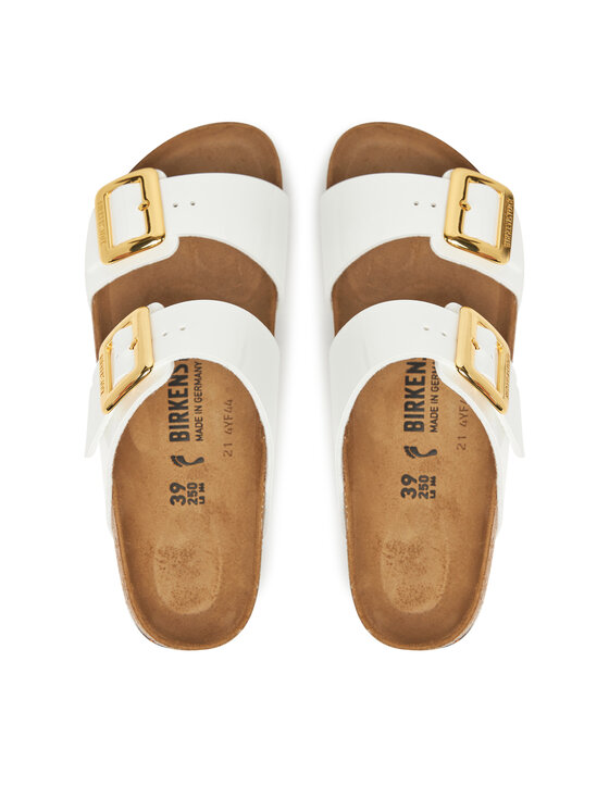 Birkenstock Birkenstock Παντόφλες Sydney Cushion Buckle 1029438 Λευκό